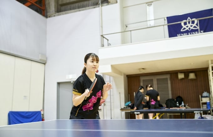 卓球部練習の様子