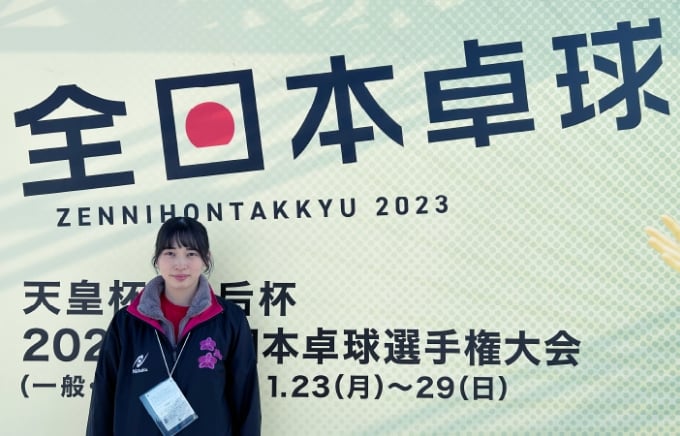 全日本卓球選手権大会の様子